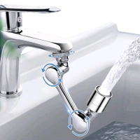 Flexible Faucet Splash Head Extender Aerator, Universal Splash Filter Faucet Sprayer with 2 Modes Outlet Modes, Tap Extension Attachment Replaceable Aerato for Bathroom ABS Material