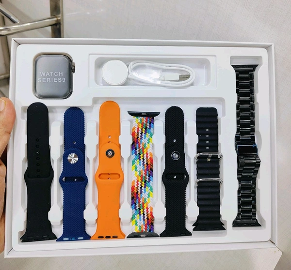 Festival Special 9 In 1 Combo | Series 9 Smartwatch With 7 Different Premium Straps 