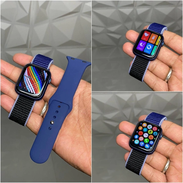 1St Time In Market 38mm Watch With Dual Strap, HW18 3D Dynamics Ui Interaction - Blue
