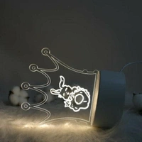  3D Acrylic Message Note Board Led Night Holiday Light Decorative Lamp For Creative Keeps Notes Drawing Table Home Décor/Bedroom/Gift/Office Decoration/Erasable(Message Board Rectangle) - 1 Piece