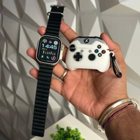 First Time Ultra 2 With AirPods Pro 2 Premium Combo, Including Ocean, Tail Loop Strap, Premium Case - Black