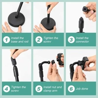 Adjustable Hight With Base Rotating Mobile Stand
