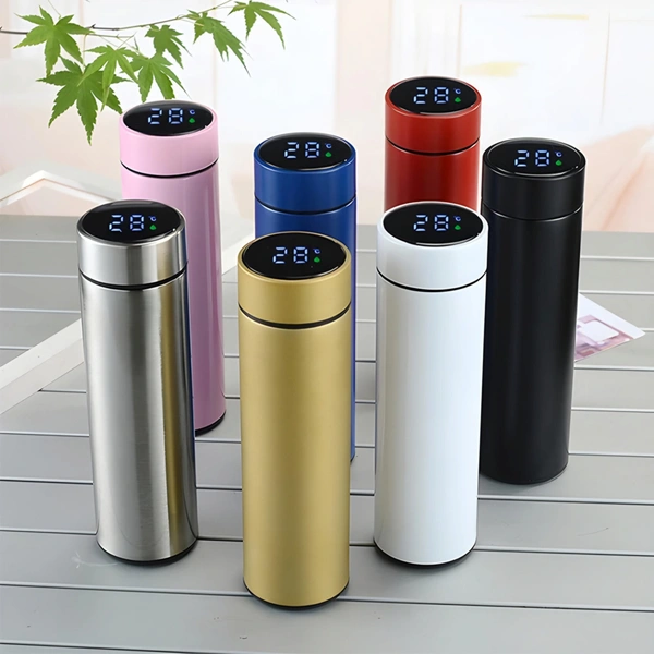 500ml Plain Smart Cup Temperature Water Bottle