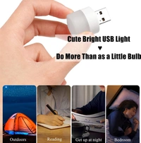 Usb Night Light Mini Led Light Night For Kids 10Pcs Natural White Led Usb Light Bulb - 20Pcs Pack