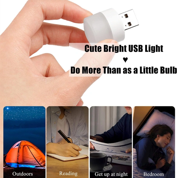 Usb Night Light Mini Led Light Night For Kids 10Pcs Natural White Led Usb Light Bulb - 20Pcs Pack