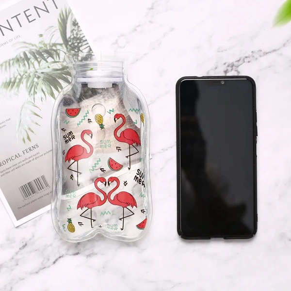 Small Mini Size Cute Cartoon Designs Printing Transparent Hot & Cold Water Bag Non- Electronics Hot Water Bag (Transparent)Material: PVCProduct Weight: 100 gms - Pack Of 4