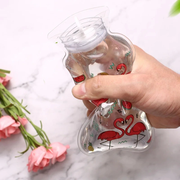 Small Mini Size Cute Cartoon Designs Printing Transparent Hot & Cold Water Bag Non- Electronics Hot Water Bag (Transparent)Material: PVCProduct Weight: 100 gms - Pack Of 4