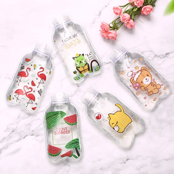 Small Mini Size Cute Cartoon Designs Printing Transparent Hot & Cold Water Bag Non- Electronics Hot Water Bag (Transparent)Material: PVCProduct Weight: 100 gms - Pack Of 4