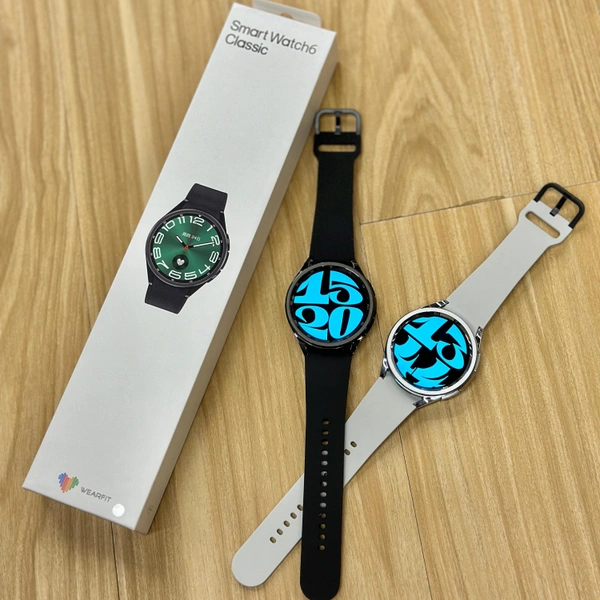 Wearfit Watch 6 Classic With AMOLED Display With Compatible Os Android & IOS - Black