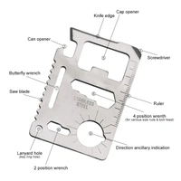 11 fution tool with using manual all functional perfect shape ATM Card Size Survival Tool Kit Survival Tool Kit Pocket size
