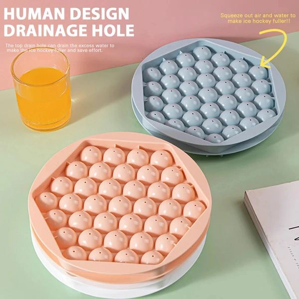 Ice Cube Tray 37 Homemade Ice Hockey Mold Ice Box Ice Cube 3D Round Balls Ice Molds Home Bar Party Ice Diy Moulds