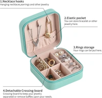 Jewelry Box Travel, Small Jewelry Organizer Box Travel Jewellery Case Organizer Jewelry Box Small for Earrings Necklaces