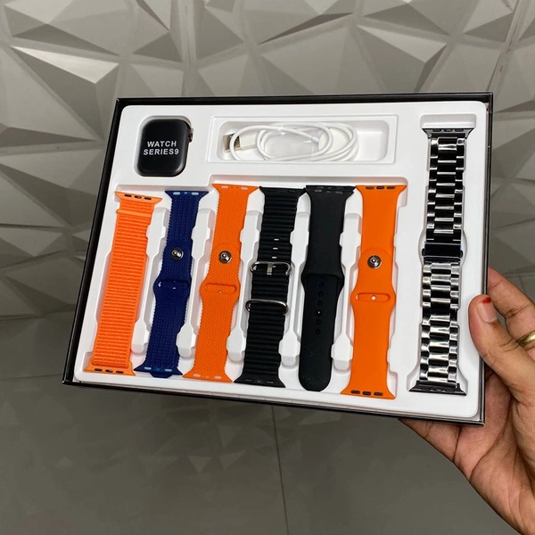 Time In India, Series 9 Hk-900 Combo Offer With 7 In 1 Premium Straps, 2.01 Super Amoled Display