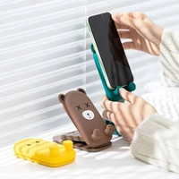 Angle Height Adjustable Cute Bear Phone Holder Stand, Compatible with iPhone, Kindle, iPad, Switch, Tablets