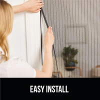 Heavy Duty Mesh Curtain, Magnet Doorway Net, Covers Single, Patio, Sliding Doors, Closure Magnets for Mosquito Pets Kids