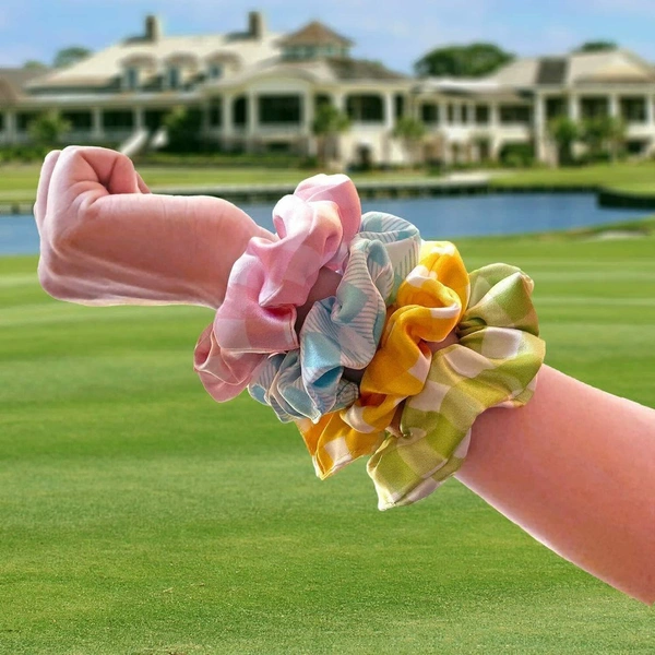 Cute Hair Scrunchies Pack Of 3 Random Print & Color