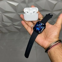 The Most Premium Master Quality Combo Is Back, Amoled Display Ws91 Max Dual Strap With AirPods Pro 2 Premium Quality