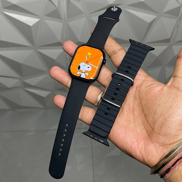 Keqiwear WS 91 Max Multi Function Smartwatch With Dynamic Island Premium Display  - Black