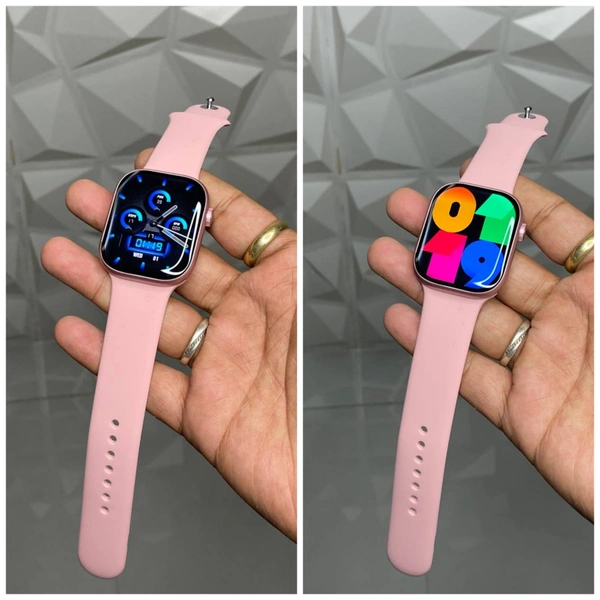 Keqiwear WS 91 Max Multi Function Smartwatch With Dynamic Island Premium Display  - Pink