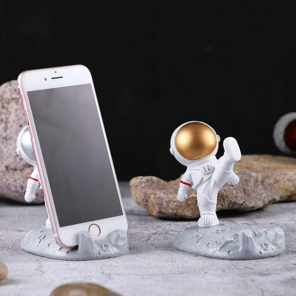 Astronaut Desk Cell Phone Stand Holder Creative Smartphone Holder Bracket for Desk Ornament Gift