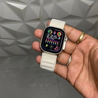 Wearfit Hw9 Ultra Max Flagship Smartwatch | 2.2 Amoled Display With Dual Core Fastest Processor - White, 1 Month Cybzone Warranty