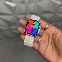 Wearfit Hw9 Ultra Max Flagship Smartwatch | 2.2 Amoled Display With Dual Core Fastest Processor - White, 1 Month Cybzone Warranty