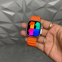 Wearfit Hw9 Ultra Max Flagship Smartwatch | 2.2 Amoled Display With Dual Core Fastest Processor - Orange, 1 Month Cybzone Warranty
