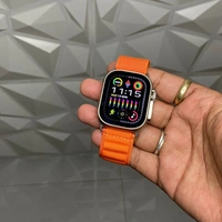 Wearfit Hw9 Ultra Max Flagship Smartwatch | 2.2 Amoled Display With Dual Core Fastest Processor - Orange, 1 Month Cybzone Warranty