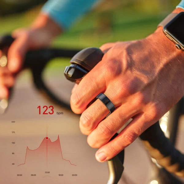 Smart Ring 100% Original Heart Rate SPO2 And Sleeping Monitor (Rose Gold) - 8