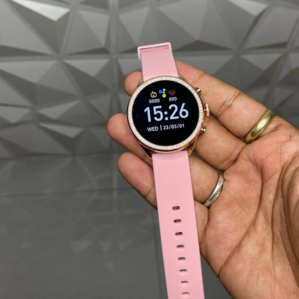 4 In 1 Amoled Display Smartwatch For Her, Smart Watch For Android & IOS Smartwatch - Red