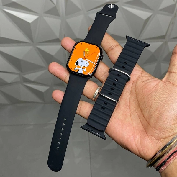 The Most Premium Master Quality Ws91 Multi Function Premium Smartwatch With Dynamic Island - Black