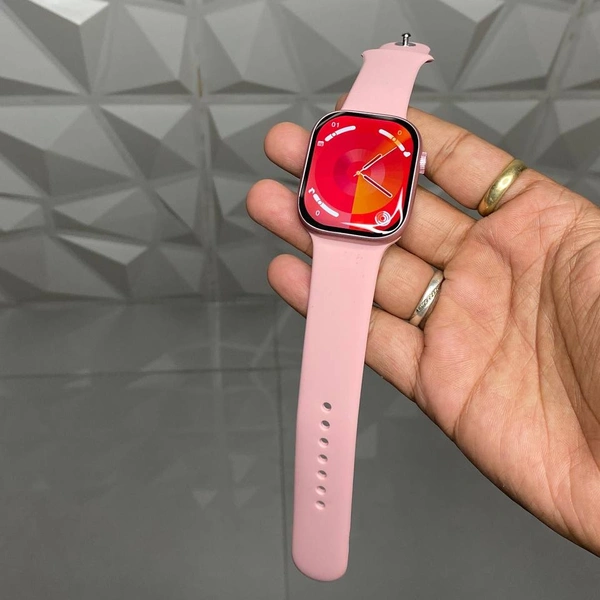 The Most Premium Master Quality Ws91 Multi Function Premium Smartwatch With Dynamic Island - Pink