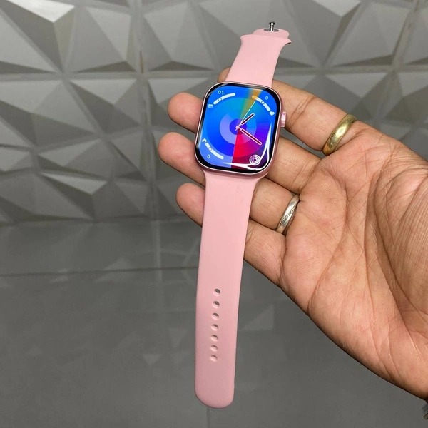 The Most Premium Master Quality Ws91 Multi Function Premium Smartwatch With Dynamic Island - Pink