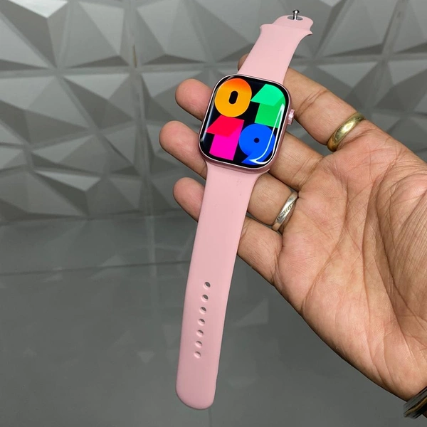 The Most Premium Master Quality Ws91 Multi Function Premium Smartwatch With Dynamic Island - Pink