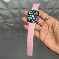 The Most Premium Master Quality Ws91 Multi Function Premium Smartwatch With Dynamic Island - Pink