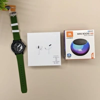 Best Budget Combo Offer, Trending Wheel Watch, Air Pods Pro Base Quality And Mini Trending Speaker
