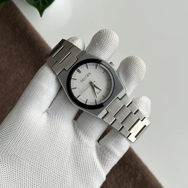 Delton Budget Collection Watch With High Quality Strap Best finishing Body & Case - White