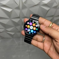 Metal Quality Smartwatch With On/Off Logo, New Always On Display, 17+ Inbuilt Watch, 2/3 Days Battery Backup - Black