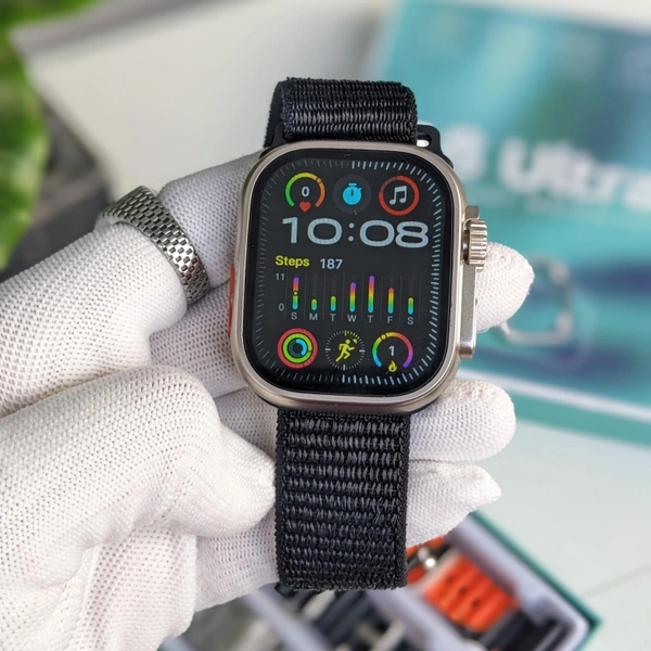 New Arrivals Ultra 10 In 1 Ultra Smartwatch,Watch Guard,Pro 2 Tws Earbud,7 Variety Of Assorted Straps & Touch Pen All In One Set