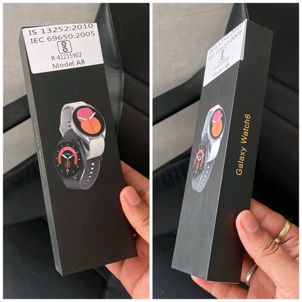 Premium Galaxy Watch 6 With Galaxy Watch Logo When Turn On/Off, Full HD Smooth Round display