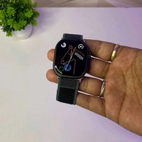 Series 8 Ultra 3d Curved Display With Dual Strap In Box, Always On Display, All 3 a Working, 1:1 Original Packing - Black