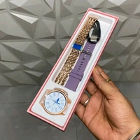 First Time In Ever Generation 8 Edition Smartwatch With Diamond Belt And Silicon Strap