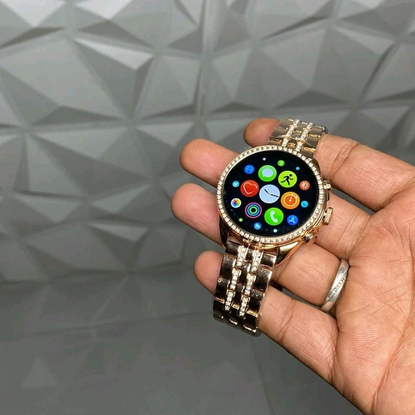 First Time In Ever Generation 8 Edition Smartwatch With Diamond Belt And Silicon Strap