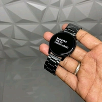 Smartwatch Active 2 With Metal And Silicon Strap, Bluetooth Calling Support With On/Off Logo - Black