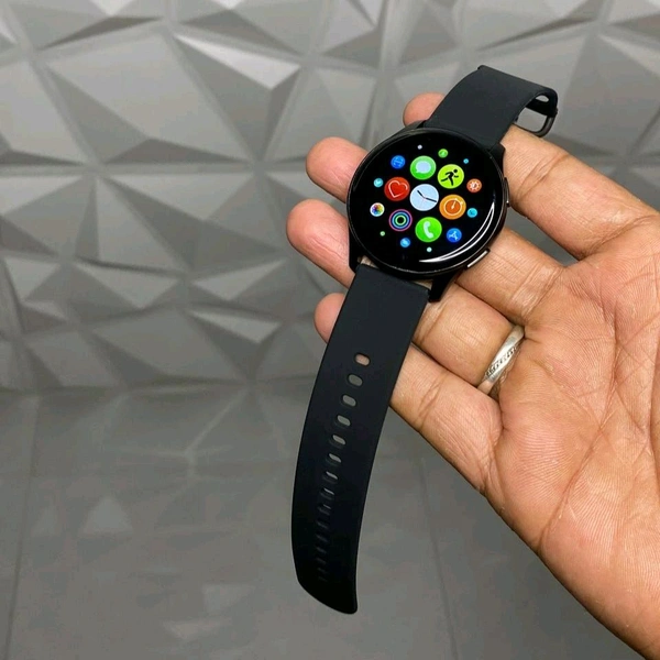 Smartwatch Active 2 With Metal And Silicon Strap, Bluetooth Calling Support With On/Off Logo - Black