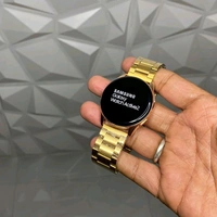 Smartwatch Active 2 With Metal And Silicon Strap, Bluetooth Calling Support With On/Off Logo - Gold
