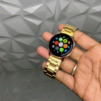 Smartwatch Active 2 With Metal And Silicon Strap, Bluetooth Calling Support With On/Off Logo - Gold