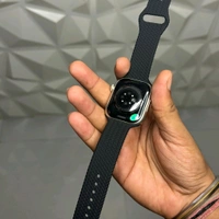 Wearfit Hk9 Pro Max Plus Super Amoled Display Smartwatch with ChatGPT-Powered | 5.3 Bluetooth Calling Smartwatch | Always On Display | 90 Hz Refresh Rate | AI Health & Fitness Tracker | Compass - Silver, 1 Month Cybzone Warranty