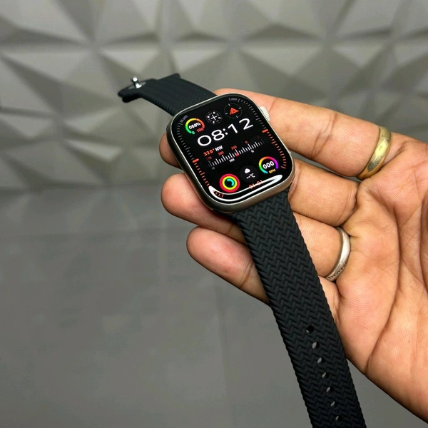 Wearfit Hk9 Pro Max Plus Super Amoled Display Smartwatch with ChatGPT-Powered | 5.3 Bluetooth Calling Smartwatch | Always On Display | 90 Hz Refresh Rate | AI Health & Fitness Tracker | Compass - Silver, 1 Month Cybzone Warranty