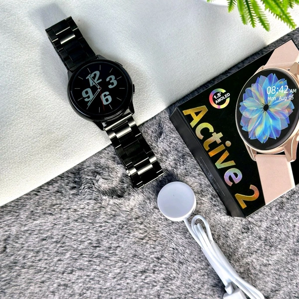 Active 2 Curve HD Display Smartwatch, Heart Sensor With Real Time Monitor, Bluetooth Calling - SRAT1